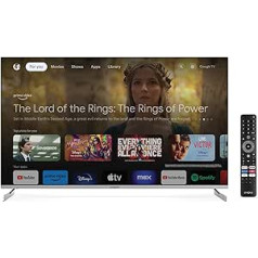 STRONG 4K QLED Smart TV 50 Inch, Ultra HD TV, Netflix Enabled, with Built-in WiFi, Google TV and Voice Controlled Remote Control