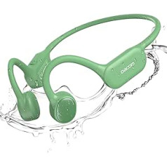 DACOM Bone Conduction Headphones Wireless Bluetooth 5.3 Sports Earphones IPX7 Waterproof 2 in 4 Open Ear Headset for Running Hiking Driving Training - Green