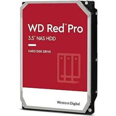 WD Red Pro Internal Hard Drive 4TB (3.5 inch, NAS Hard Drive, 7200 rpm, SATA 6 Gbps, NASware Technology, for NAS Systems with up to 24 Bays in Continuous Operation, 256 MB Cache) - Red