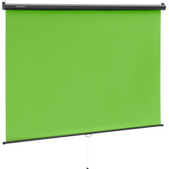 Frommstarck Зеленый фотофон в развернутом виде на стену и потолок GREEN SCREEN 84