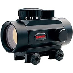 Оптический прицел Gamo Quick Shot Red Dot BZ 30 мм — включает крышки объективов и планку крепления. Когда вы включаете прицел, в центре прицела появляе