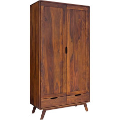 Massivmoebel24.De Шкаф 90 x 45 x 180 см орех орех лакированный Malmo 2#100