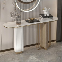 Консольный стол, узкий консольный стол, очень длинный консольный стол, отделка из массива дерева, диванный стол за диваном с полкой для при