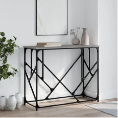 Ciadaz Консольный столик серый Sonoma 100x40x80 см из древесного материала, журнальный столик, консольный столик, приставной столик, сервант, столик 