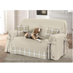 Biancheriaweb SONNI CALDI E PROFONDI CON PRODOTTI DI COLOMBI Чехол для дивана с узором тартан Модель O.B.