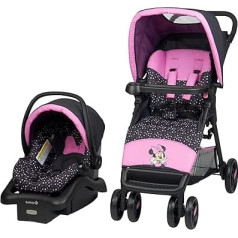 Система для путешествий Disney Baby Minnie Mouse Simple Fold LX, компактно складывается менее чем за секунду для удобного хранения; самостоятельно стоит в с