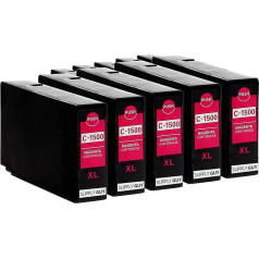 SupplyGuy 5 картриджей для принтеров, совместимых с Canon PGI-1500XL Magenta Подходит для Canon Maxify MB2000 MB2050 MB2100 MB2150 MB2155 MB2300 MB2350 MB2700 MB2750 MB2755