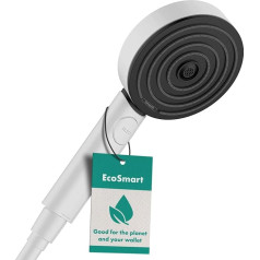 Душевая лейка Hansgrohe Pulsify Select S, экономия воды, 3 вида струи Relaxation, функция защиты от накипи - матовый белый.