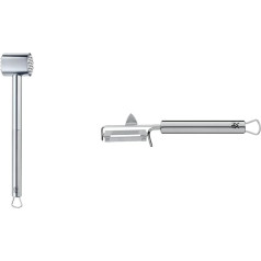 WMF Profi Plus Молоток для мяса 25 см, безопасный для посудомоечной машины & Profi Plus Картофелечистка с поворотным лезвием 19 см, односторонняя поворо