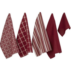 DII 5 Piece Barn Red Tea Towel 18