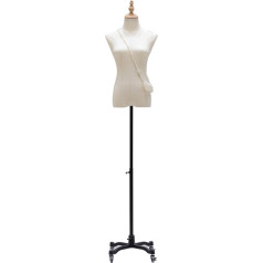 Женское Платье Форма Манекен Торс Регулируемая Высота 130-190 см Стенд Маникюр Модель Тела с Подвижной Металлический Ролик Ноги для Одежды Пл
