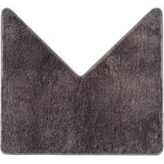 Коврик для ванной комнаты fluffy® для угловых душевых кабин, микрофибра с высоким ворсом, нескользящее дно V-образной формы | Внутренние разме