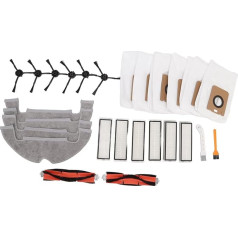 Комплект запасных частей для подметальной машины Fdit: основная щетка, мешок для сбора пыли, тряпки для фильтра, боковая щетка, подметальная 