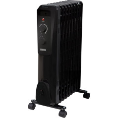 Zanussi ZOFR5004B - маслонаполненный радиатор с 9 концами, 3 регулируемые настройки мощности до 2000 Вт, площадь помещения 20 м², ручка для переноски Alway