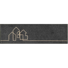 Придверный коврик wash+dry Linestreet, 35 x 120 см, моющийся, для использования внутри и снаружи помещений