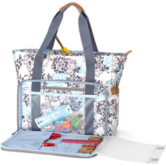 Teamoy Stricktasche Aufbewahrung, Aufbewahrungstasche für Wolle, Stricknadeln, Häkelnadeln, Strickprojekte, und Zubehör, (Kein Zubehör im Lieferumfang enthalten) (Löwenzahn)