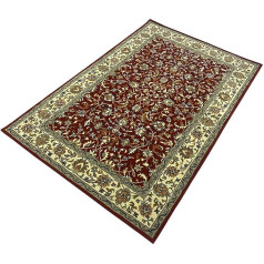 Ковер Herati Red Oriental Rug Hand Tufted 100% Wool Handmade Brown Beige 140 x 200 см