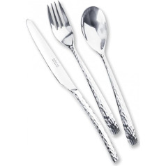 Lebrun 3236254824582 Besteckset, Edelstahl, gehämmert, in einer Schachtel, Tischmesser, Edelstahl, 25 x 9 x 7 см.