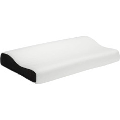 Pikolin Home Pack of 2 Ergonomic Memory Foam Pillows with Double Cover for Side Sleepers or Back Sleepers Medium Firm Memory Foam Natural 70 x 40 cm 2