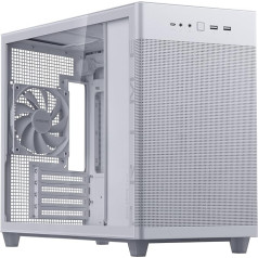 Корпус ASUS Prime AP201 MicroATX с закаленным стеклом белый (33 литра, поддержка кулеров 360 мм, видеокарт длиной до 338 мм и стандартных блоков питания ATX, 