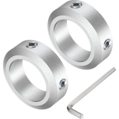 карта поиска Набор с шраубшафтманшеттой для 25 мм шафта, 2 штуки клеммманшетов 38 мм Außendurchmesser, 12 мм Dicke, клеммкраген из алюминия с M6 Stellschrauben и ei