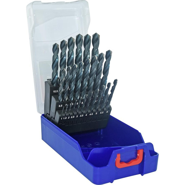 Tivoly 11453070017 Полношлифованное сверло из быстрорежущей стали цилиндрической формы, серия коротких, 1 - 13 x 0,5, упаковка из 25 штук