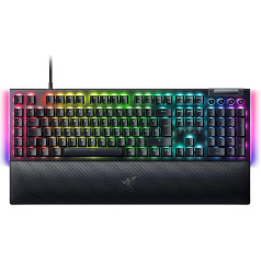 Механическая игровая клавиатура Razer BlackWidow V4 с Razer Chroma RGB (механические переключатели Razer Green, 6 собственных макро-клавиш, ABS-крышки Doubleshot) QWERTZ с