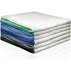 100% Bamboo Towels without microfibre (Pack of 6: 30 x 30 cm/11.8 x 11.8 inches): Use Bamboo Cloths as Cleaning Cloths, High Gloss Cloths, Glass Towels, Tea Towels, Window Cloths, Silver Cleaning Cloths or Glass Cloths