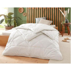 Пододеяльник Badenia Trendline Eco, верблюжий дуэт, 135 x 200 см, белый, сертификат Oeko-Tex, произведено в соответствии с немецким стандартом качества