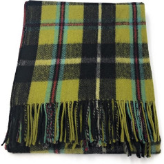 TARTAN TWEEDS - Современные шотландские тартановые наколенники/коврики - 100% овечья шерсть - Плед для бросания на открытом воздухе - 190 см x 78 см (Cornish