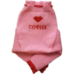 Персонализированные 100% мериносовой шерсти Детские шерстяные подгузники Longies Soaker Трикотажные портновские S Розово-красный