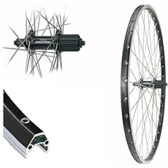 28 Inch Rear Wheel Cut19 Shimano Deore T610 Black 8.9, 10 Speed V-Brake 622-19 Wheel