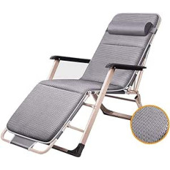 VejiA Zero Gravity Chair Zero Gravity Chair, Sonnenliege, Faltbarer Garten- und Terrassenstuhl aus Metall, Liegestuhl für den Außenbereich, Bürostuhl, Relaxsessel mit