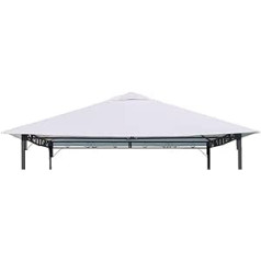 Megashopitalia Tarpaulin for Gazebo Replacement Cover 3 x 3 Ecru