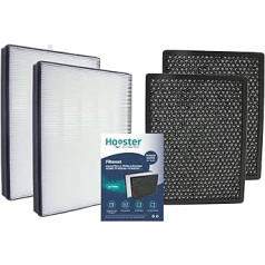 2 HEPA Filters + 2 Activated Carbon Filters in Set Suitable for Philips Air Purifier 2000 Series AC2887 AC2889 AC3829 | Replacement for FY2420/30 and FY2422/30