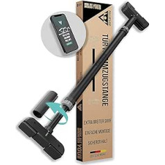 PULLUP & DIP Klimmzugstange für Türrahmen zum Einhängen ohne Schrauben und kein Abrutschen, Profi Türreck, Pull-up Bar mit gepolsterten Griffen