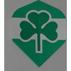 Us Darts - 5 Sets (15 Flights) Irish Ireland Shamrock Standard Dart Flights (White Background)