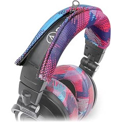 WC BandZ V2 Headband Case for Audio Technica ATH M Series Headphones - Machine Washable, No More Flaking Leather - Compatible with M50X / M50XBT / M50 / M40X & More | (Speed Racer)