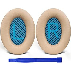 SoloWIT Replacement Ear Pads for Bose QuietComfort 15 QC15 QC25 QC2 QC35/Ae2 Ae2i Ae2w/SoundTrue & SoundLink Around-Ear Series Headphones, Cushion with Softer Lambskin