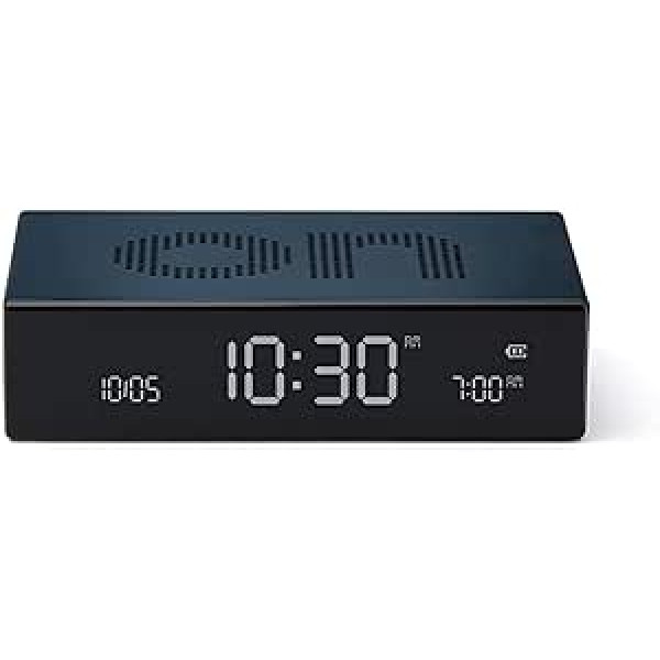 Lexon FLIP Premium LCD Alarm Clock (Blue)