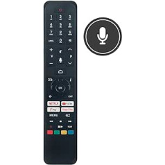 VINABTY RC45161 Remote Control Replaces Toshiba RC45161 10125374 HD TV for Hitachi RC45161 55HAK6150U Android HD TV for JVC RC45161 LT-24CA120 LT-32CA120 LT-39CA120 for Panasonic RC455 161