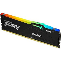 Kingston Fury Beast Black XMP 64GB 6000MT/s DDR5 CL40 DIMM Desktop Gaming Memory Kit with 4 - KF560C40BBAK4-64