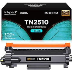 iNKPAD TN-2510 Toner Kompatibel für Brother TN2510 für HL-L2400DW HL-L2445DW DCP-L2660DW DCP-L2620DW MFC-L2800DW MFC-L2860DW Drucker(1 Schwarz)