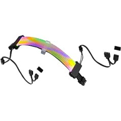 Gelid Solutions Astra RGB 8-Pin - 24 Ultra Bright RGB LEDs - Double-Sided RGB Lighting - CPU Power Connector - Sizes 300 x 20 x 25