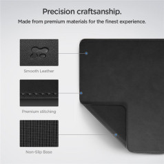 Spigen Противоскользящий игровой коврик для ноутбука, ноутбука, 90x40см, черный
