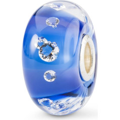 Бусины Trollbeads Sparkling moments diamond, Стеклянный кубический цирконий
