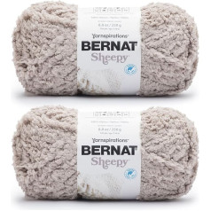 Пряжа Bernat Sheepy Bunny Brown - 2 упаковки по 250 г - нейлон - 6 супер объемных нитей - вязание/кроше