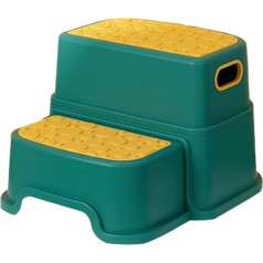 Balakaka Детский стульчик, двухъярусный с нескользящей поверхностью, очень устойчивый двухъярусный стульчик, разборный стульчик для детей с р