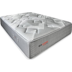 Duérmete Online - Гибридный матрас Memory Foam Hybrid Box с пружинами, оптимальный комфорт, толщина 26 см, средняя жесткость, антибактериальный и гипоаллерге