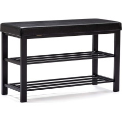 Hnnhome ® Canopus Скамейка для обуви, Стойка для обуви с 3 животными, органайзер с мягкой подушкой для сидения, стальной каркас, для прихожей, гости